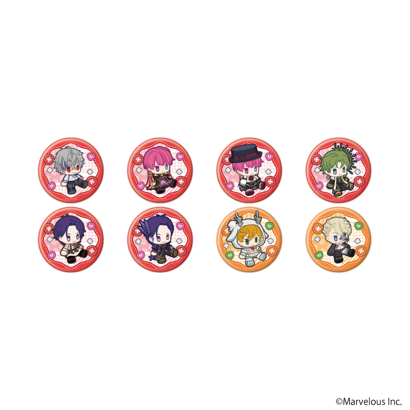 千銃士:Rhodoknight_缶バッジ55/コンプリートセット(全8種)(公式イラスト)【コンプリートセット／8個入り】