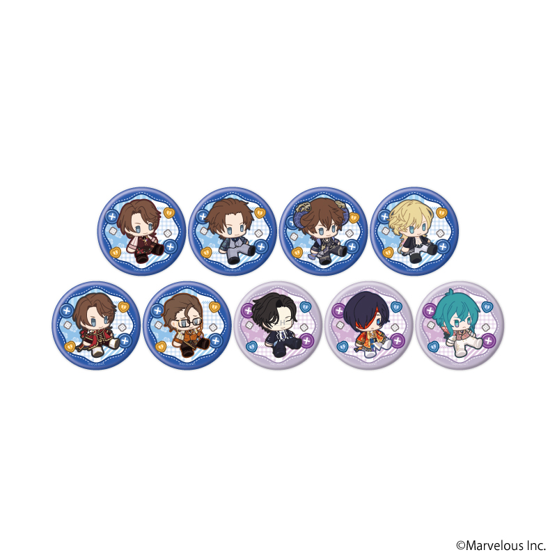 千銃士:Rhodoknight_缶バッジ56/コンプリートセット(全9種)(公式イラスト)【コンプリートセット／9個入り】