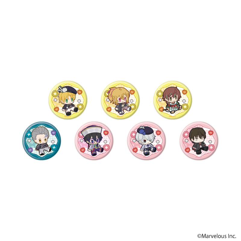 千銃士:Rhodoknight_缶バッジ57/コンプリートセット(全7種)(公式イラスト)【コンプリートセット／7個入り】