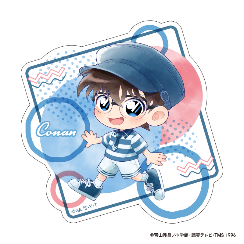 名探偵コナン_ダイカットクリアステッカー Seasideデフォルメ (江戸川 コナン)