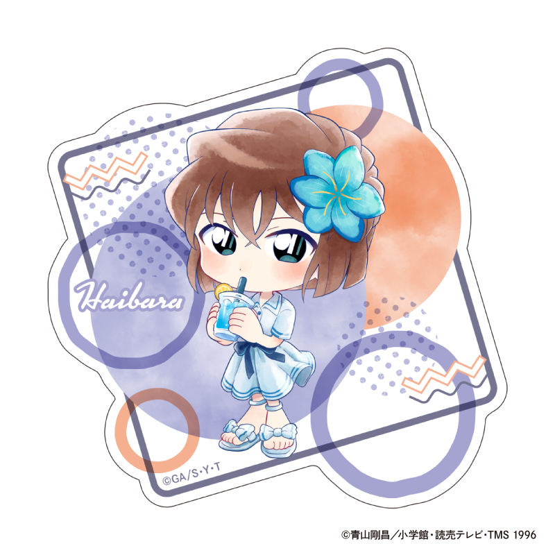 名探偵コナン_ダイカットクリアステッカー Seasideデフォルメ (灰原 哀)