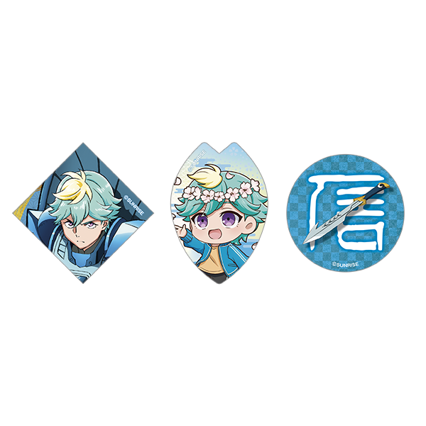 鎧真伝サムライトルーパー_ステッカーセット（3枚セット）／北条 武蔵