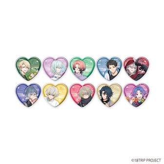 18TRIP_ハート型缶バッジ01/コンプリートセット(全10種)(公式イラスト