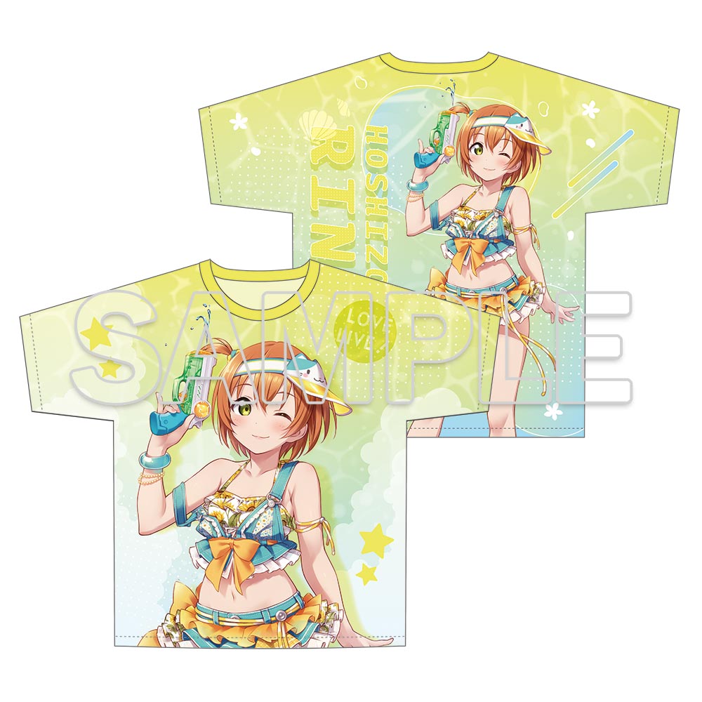 ラブライブ!_フルグラフィックTシャツ Ver.水着 星空 凛