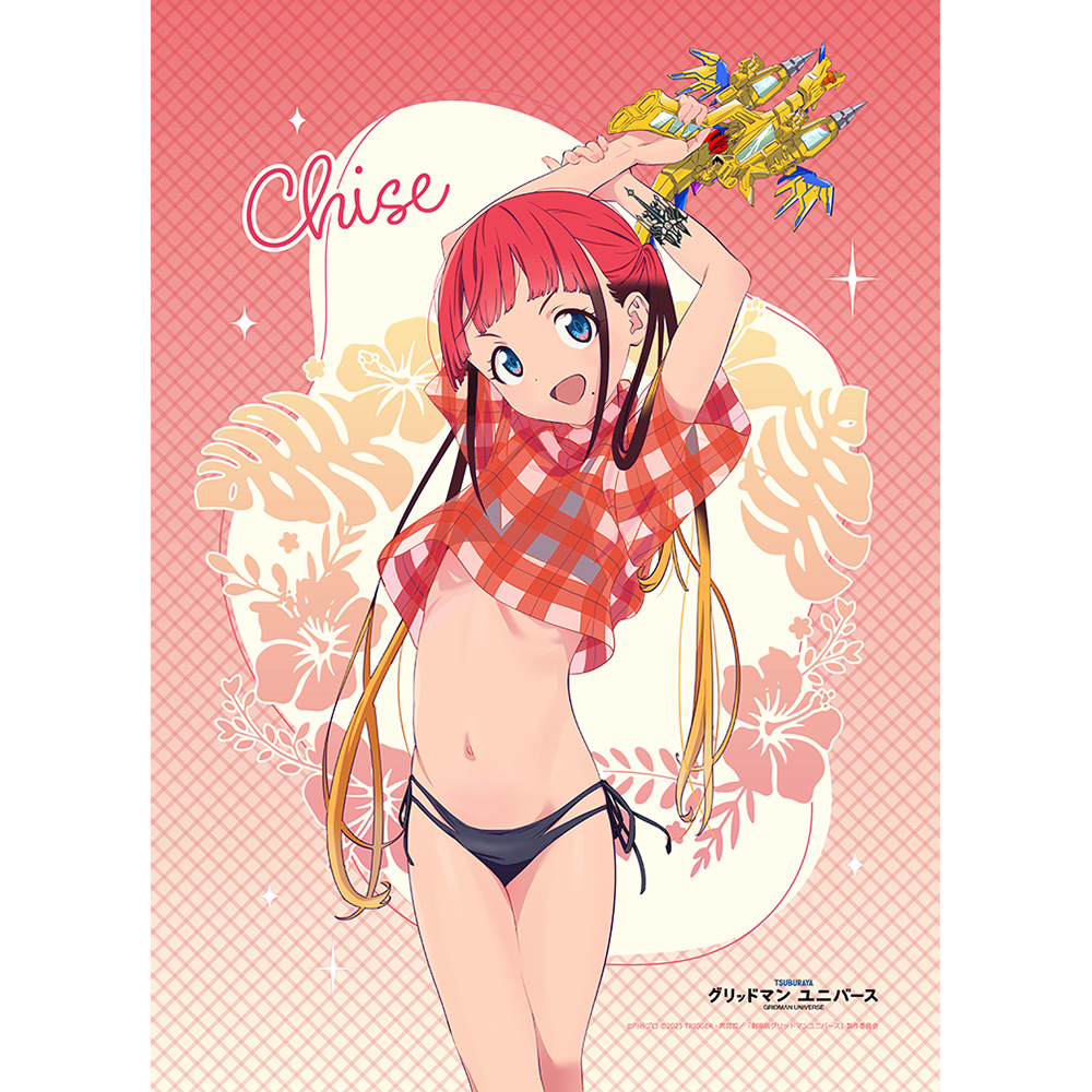 グリッドマン ユニバース_描き下ろしB2タペストリー(飛鳥川ちせ/水着)Wスエード