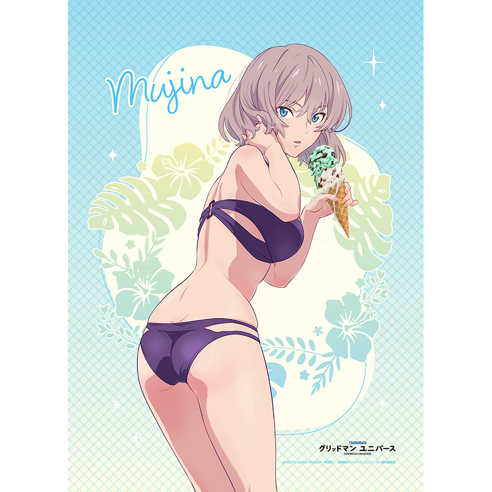 グリッドマン ユニバース_描き下ろしB2タペストリー(ムジナ/水着)Wスエード