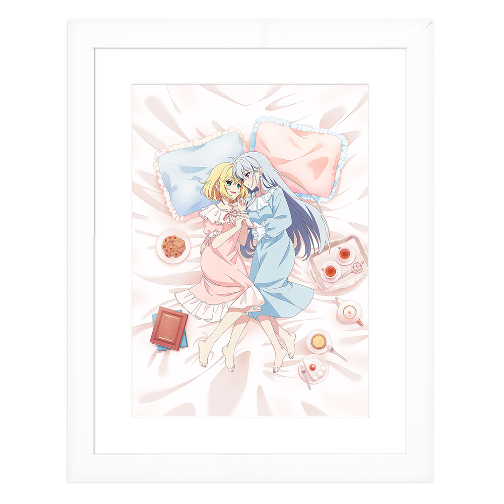 転生王女と天才令嬢の魔法革命_描き下ろしキャラファイングラフ(アニスフィア&ユフィリア/ベッド)※笑顔ver. A4