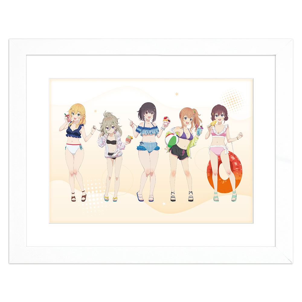 日々は過ぎれど飯うまし_描き下ろしキャラファイングラフ(水着) A4