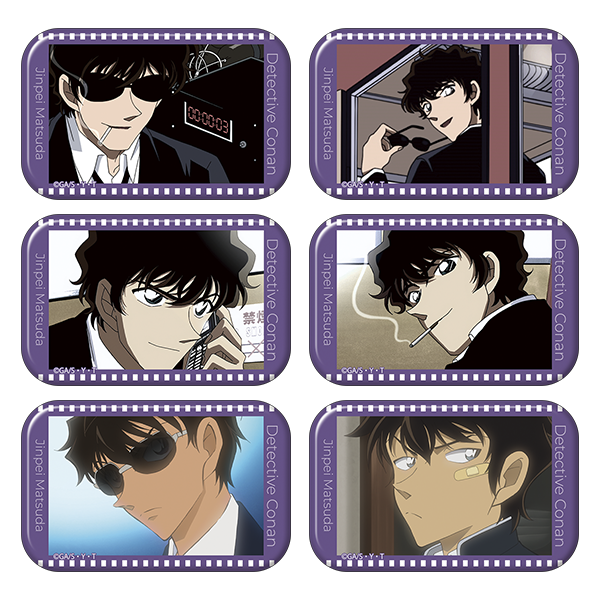名探偵コナン_スクエア缶バッジコレクション／松田陣平ver.　【BOX／6パック入り】