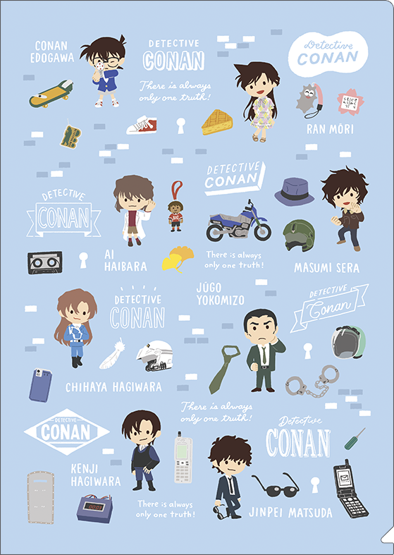 名探偵コナン_クリアファイル／ゆるパレット F柄