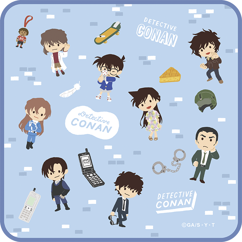 名探偵コナン_ハンドタオル／ゆるパレット F柄