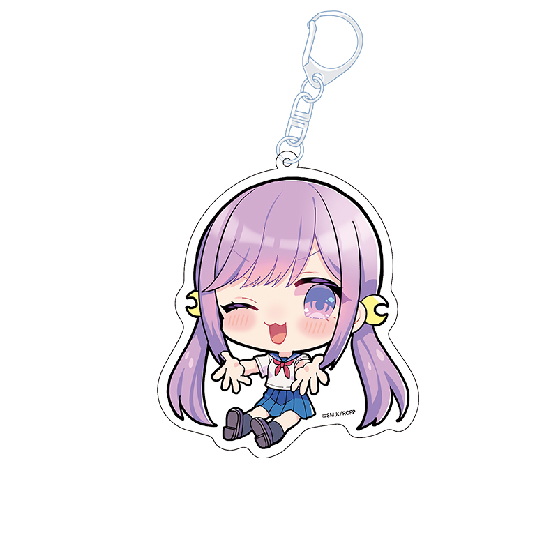 幼馴染とはラブコメにならない_ぺたん娘アクリルキーホルダー 月見るな(制服)