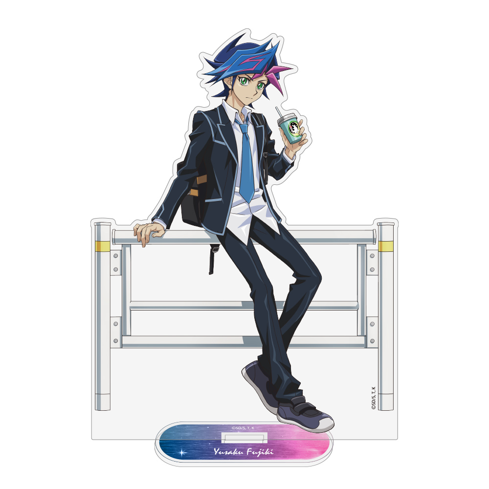 遊☆戯☆王VRAINS_描き下ろし 藤木遊作 アクリルスタンド(大) オフモードの決闘者Ver.