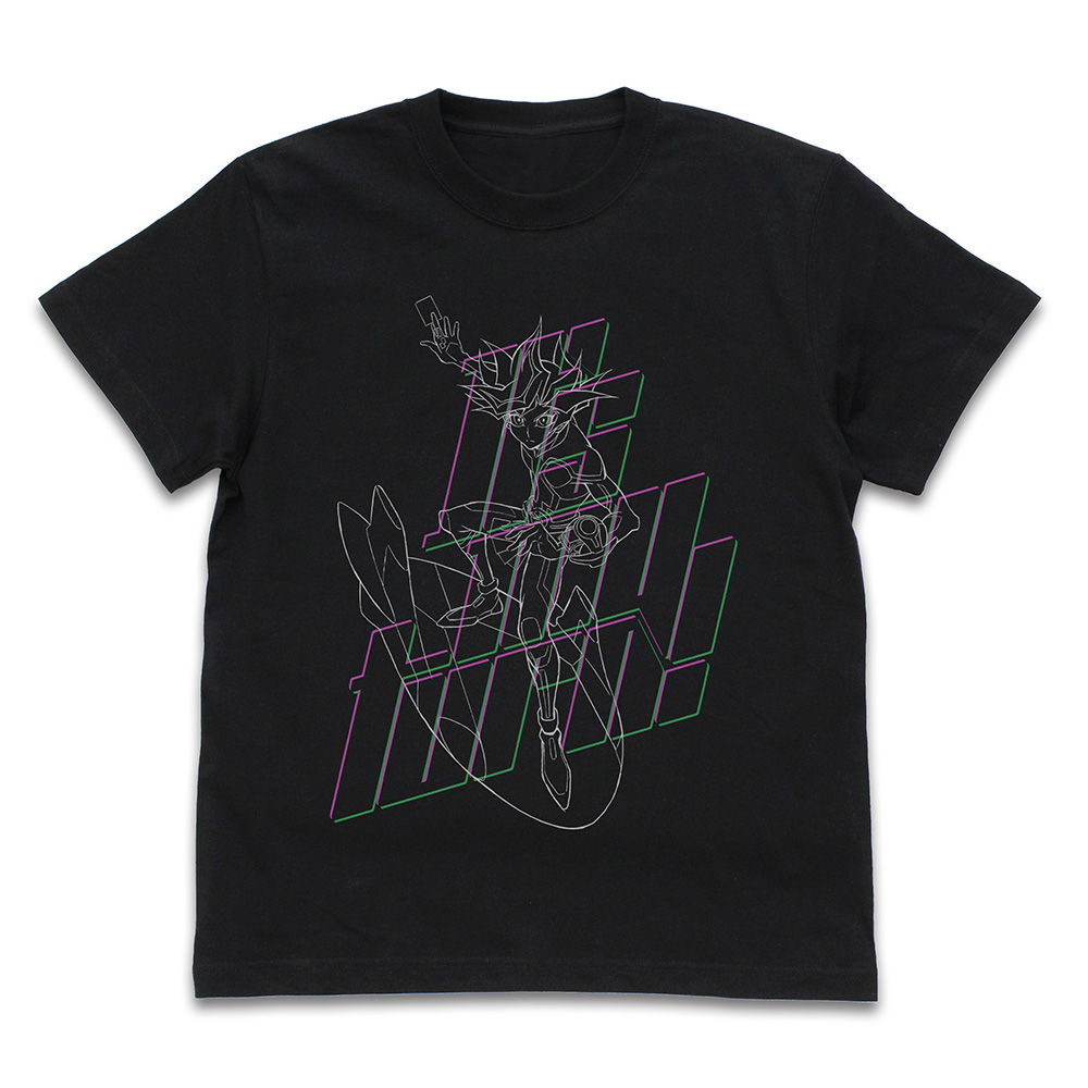 遊☆戯☆王VRAINS_XLサイズ_Playmaker「俺のターン!」 Tシャツ/BLACK