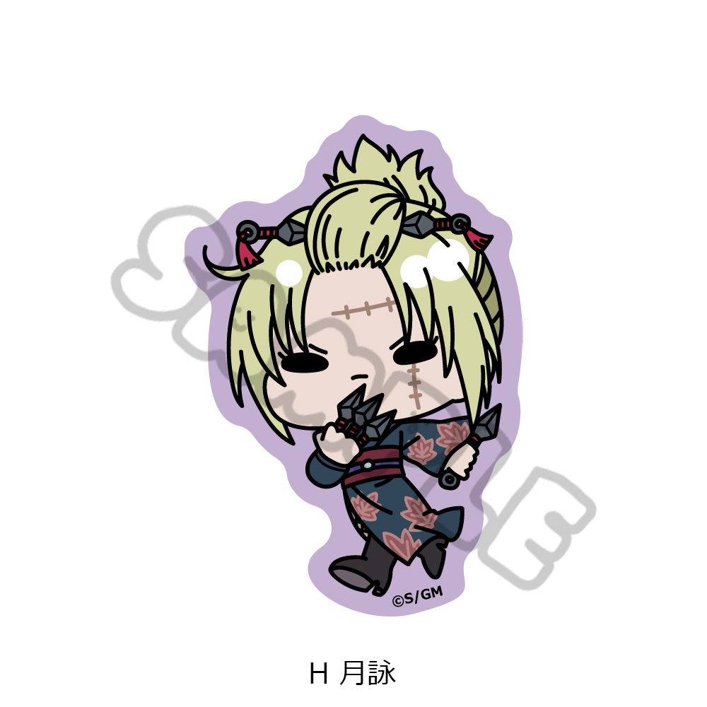 新劇場版 銀魂 -吉原大炎上-_クリアカードステッカー mochochoシリーズ H 月詠