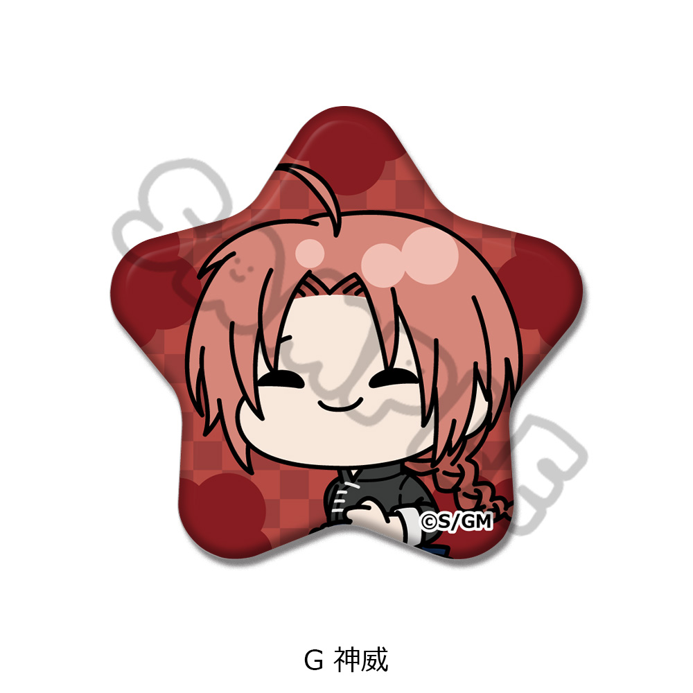 新劇場版 銀魂 -吉原大炎上-_星型缶バッジ mochochoシリーズ G 神威