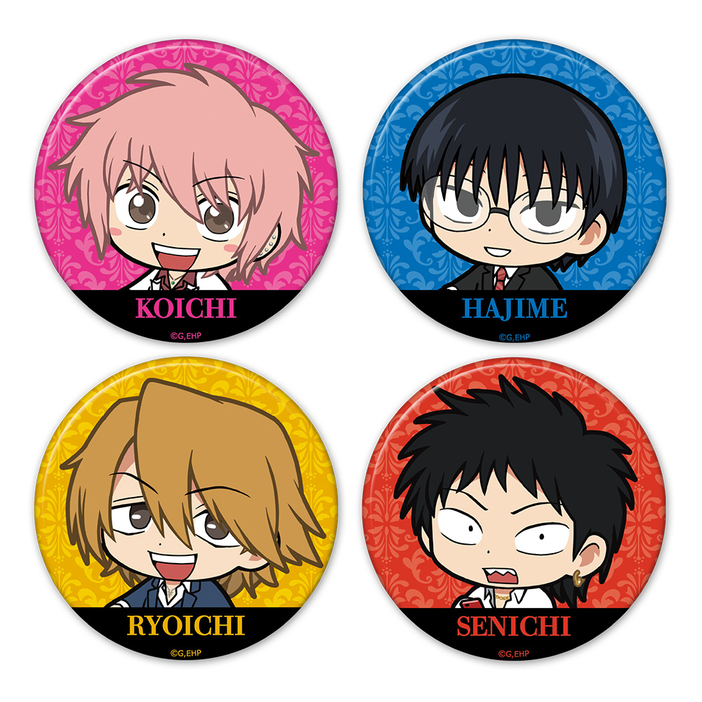 えぶりでいホスト_ついてっく缶バッジ4個セット CLUB★ONE