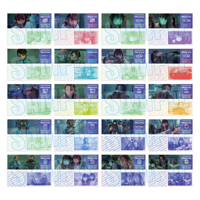 銀河特急 ミルキー☆サブウェイ_トレーディング列車チケット風カード　【コンプリートOPP／10パック入り】