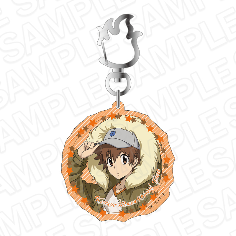 家庭教師ヒットマンREBORN!_ホログラムキーホルダー 沢田 綱吉 匣アニマル ver.