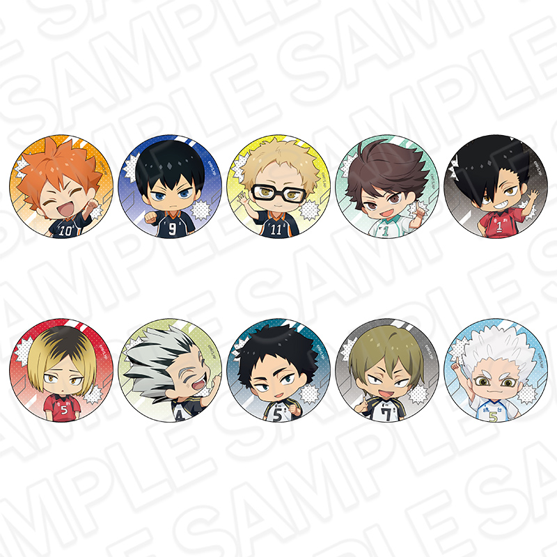 ハイキュー!!_ホログラムカンバッジ(ランダム) ナイスプレー ver.　【コンプリートOPP／10個入り】