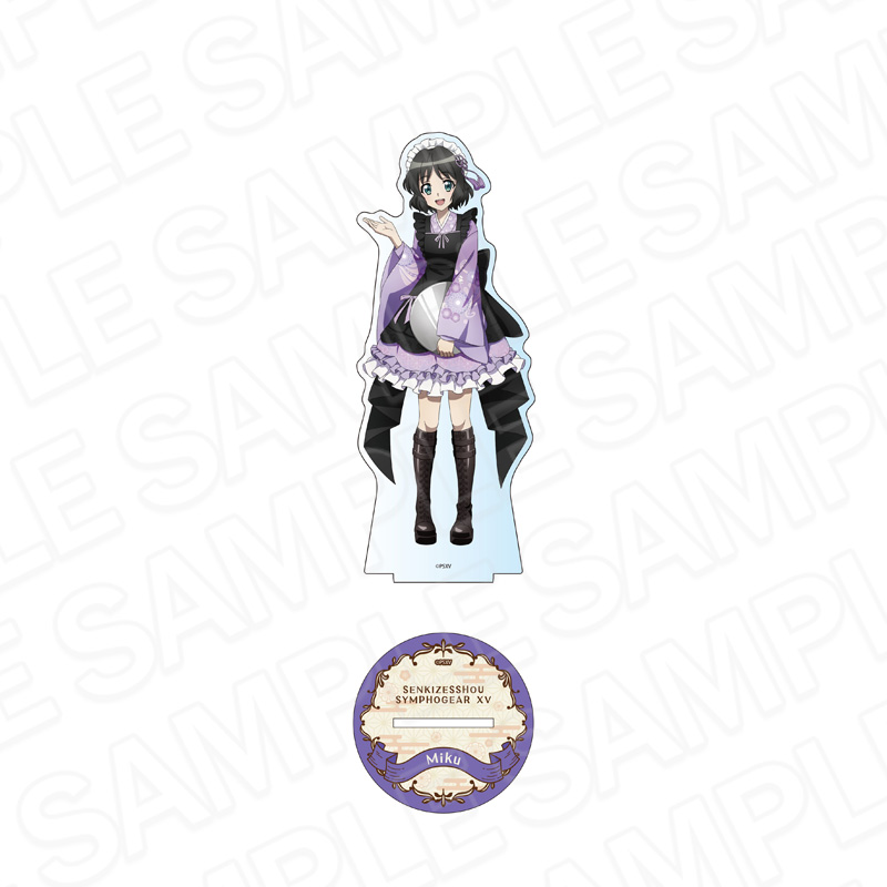 戦姫絶唱シンフォギアXV_デカアクリルスタンド 小日向 未来 レトロカフェ ver.