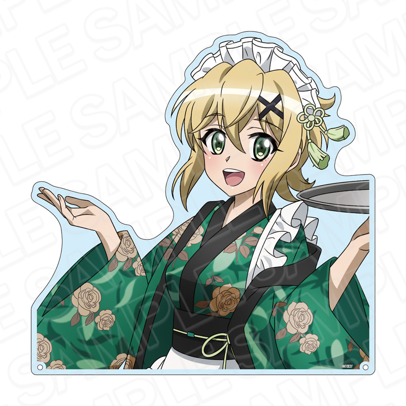 戦姫絶唱シンフォギアXV_特大ダイカットアクリルボード 暁 切歌 レトロカフェ ver.