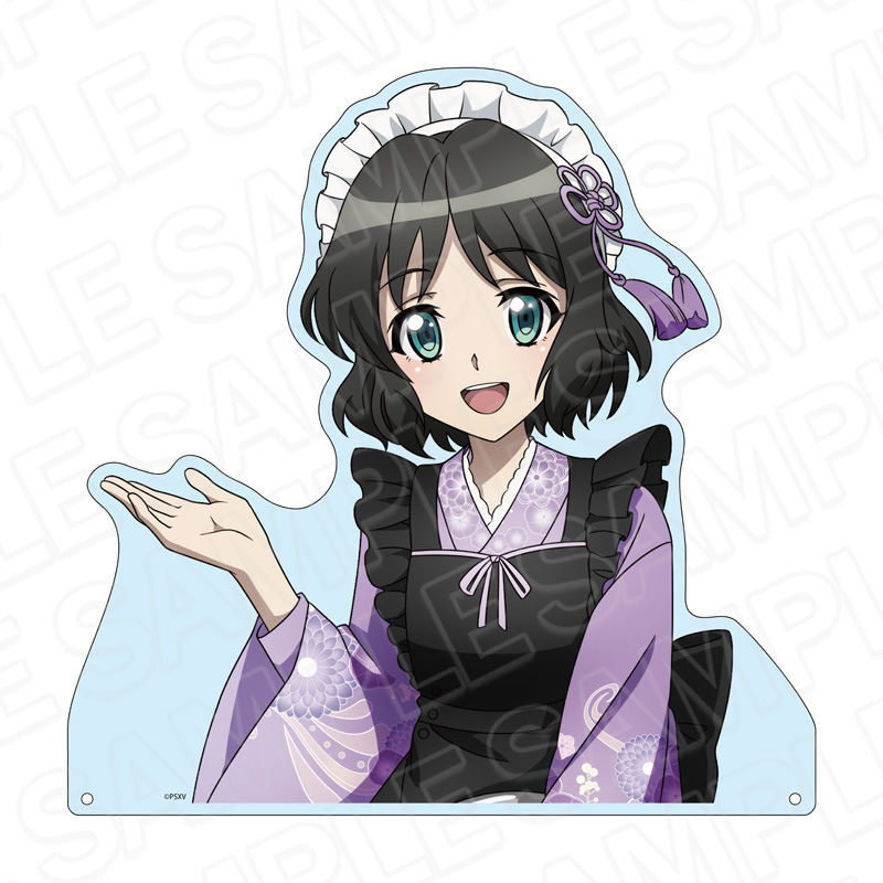 戦姫絶唱シンフォギアXV_特大ダイカットアクリルボード 小日向 未来 レトロカフェ ver.