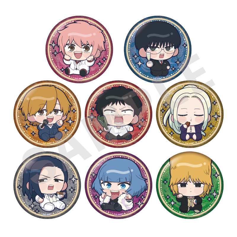 えぶりでいホスト_トレーディンググリッター缶バッジ シャンパンver.（全8種）　【BOX／8個入り】