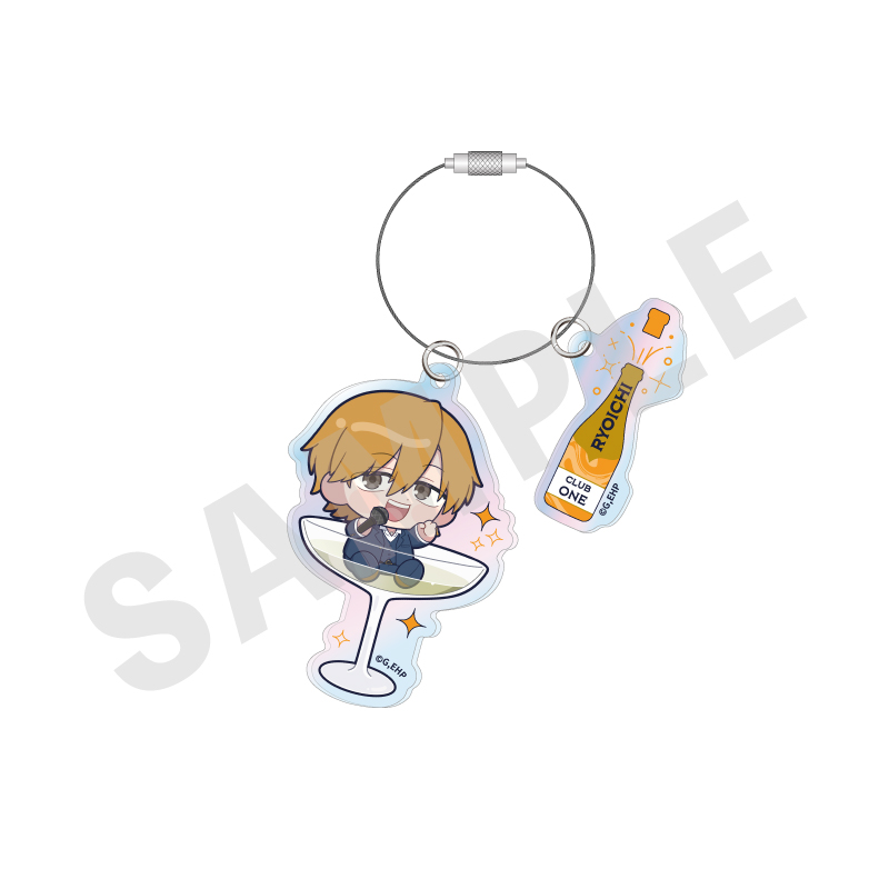 えぶりでいホスト_オーロラアクリルキーホルダー シャンパンver.（リョーイチ）