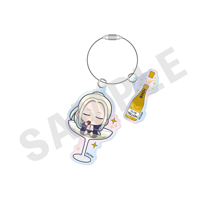 えぶりでいホスト_オーロラアクリルキーホルダー シャンパンver.（シン）