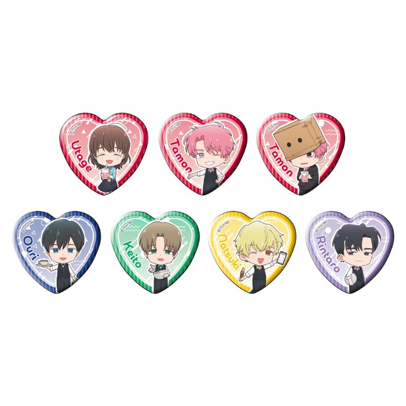 多聞くん今どっち!?_トレーディングハート缶バッジ【BOX/7個入り