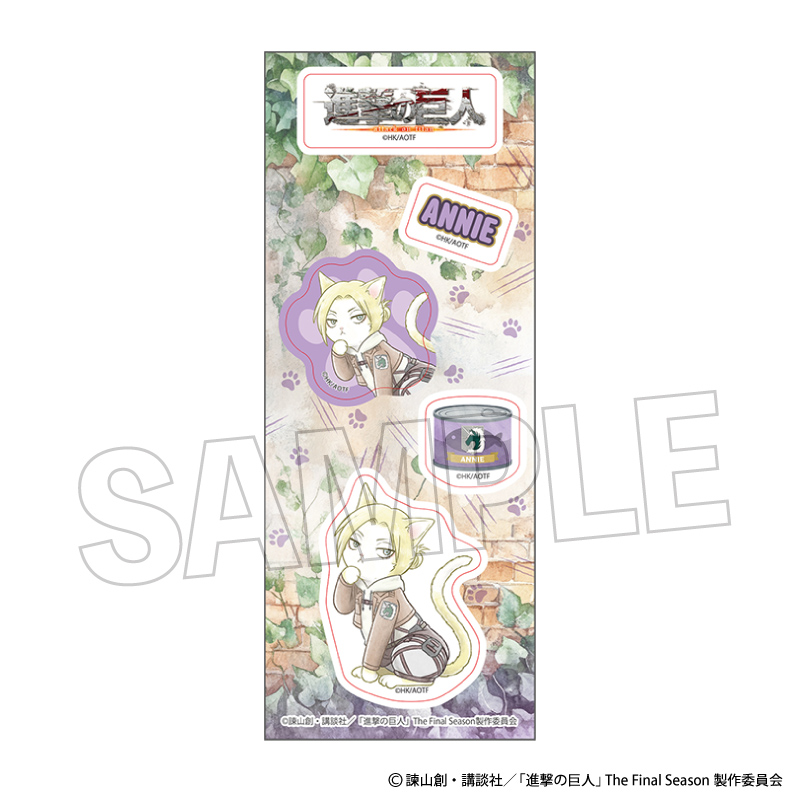 進撃の巨人_憲兵にゃん　ステッカー　アニ