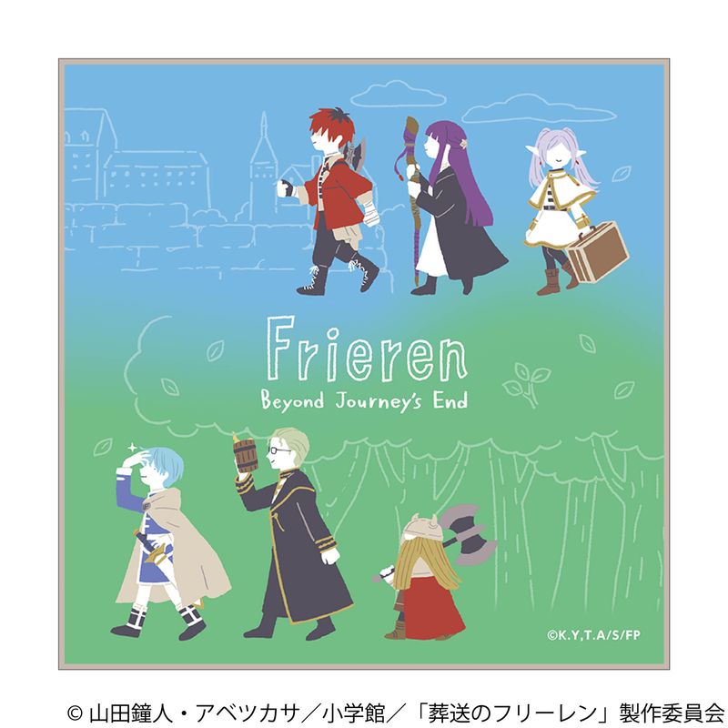 葬送のフリーレン_ハンドタオル／ゆるパレット フリーレン一行＆勇者