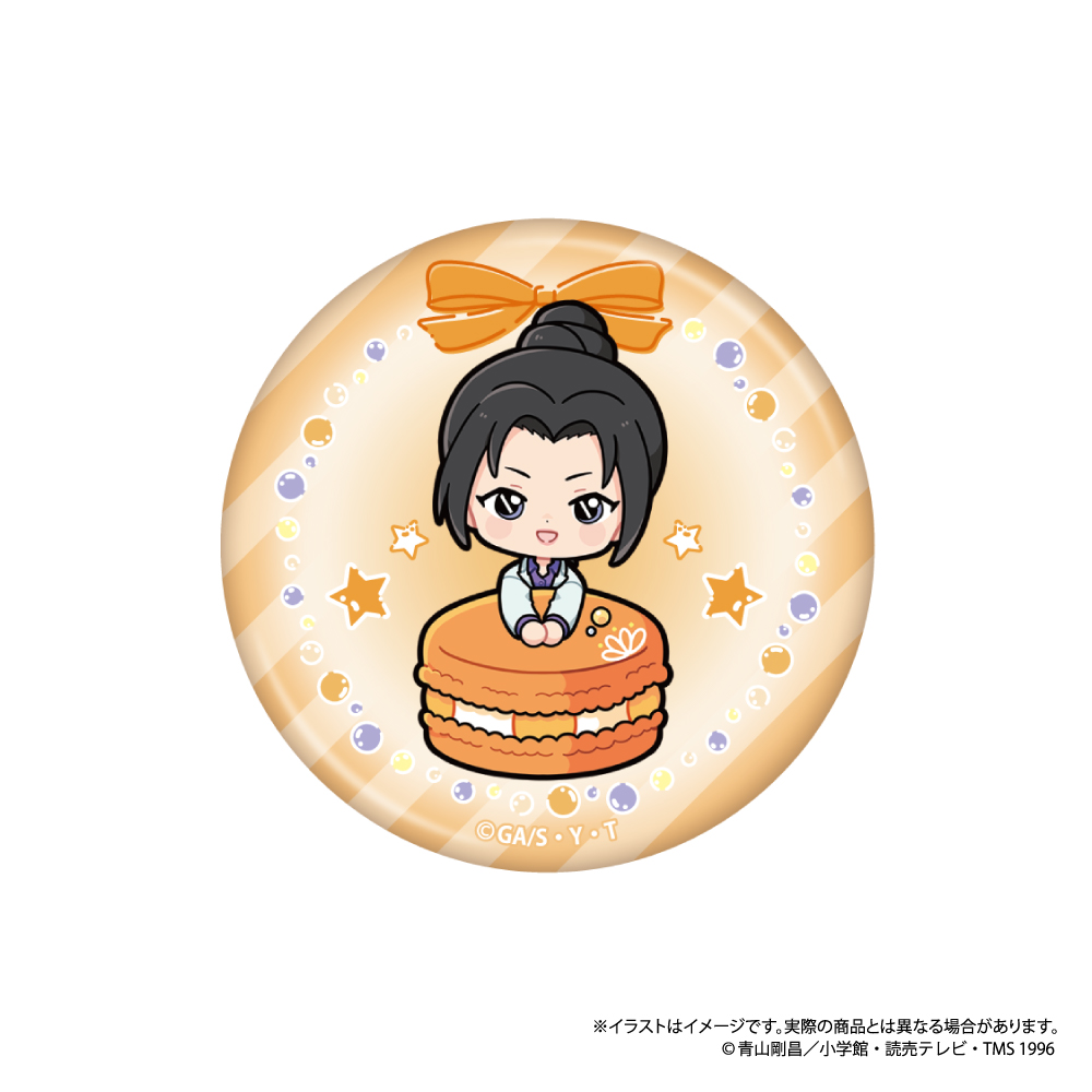 名探偵コナン_丸型缶バッジ 上原由衣SD（ﾏｶﾛﾝvol.1）