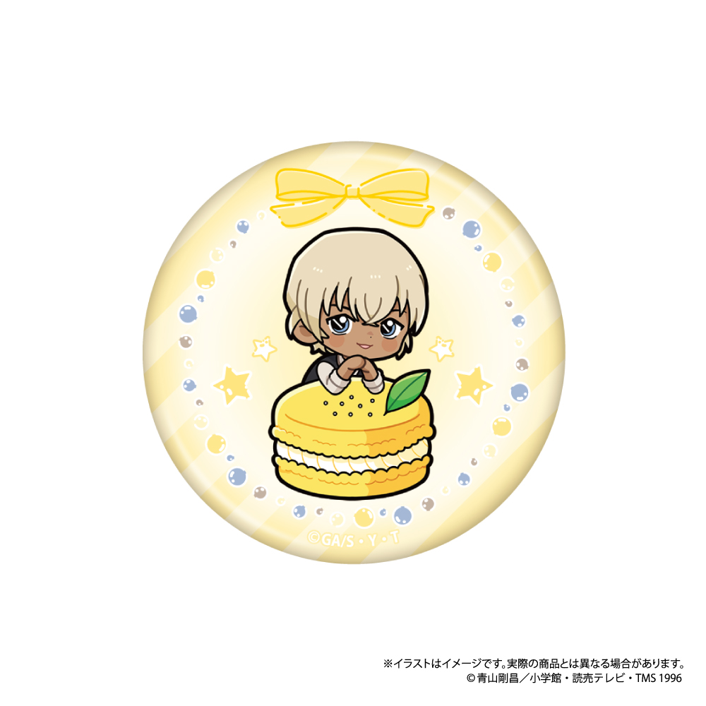 名探偵コナン_丸型缶バッジ 安室透SD（ﾏｶﾛﾝvol.1）