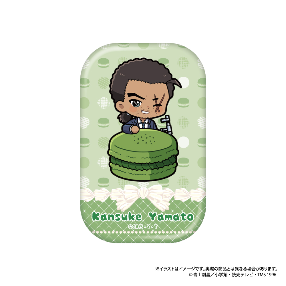 名探偵コナン_長方形型缶バッジ 大和敢助SD（ﾏｶﾛﾝvol.1）