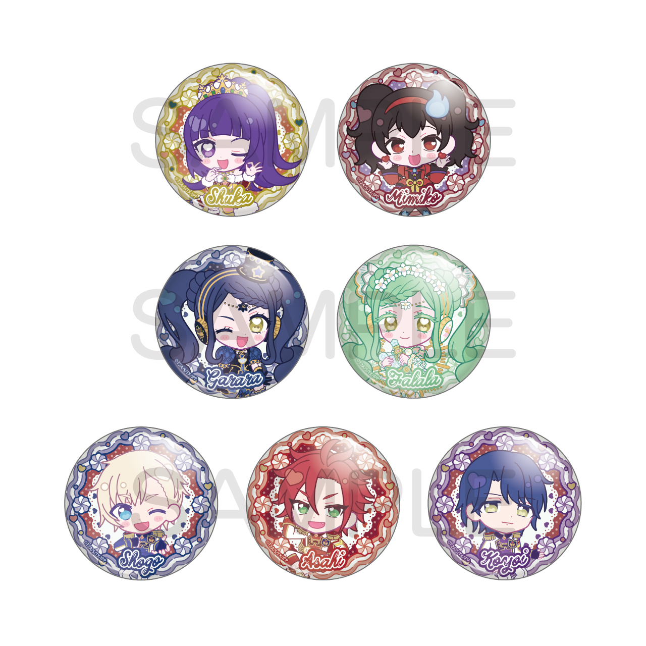 プリパラ_アイドルタイムプリパラ きゃらっぴんトレーディング缶バッジvol.5【コンプリートBOX／7個入り】