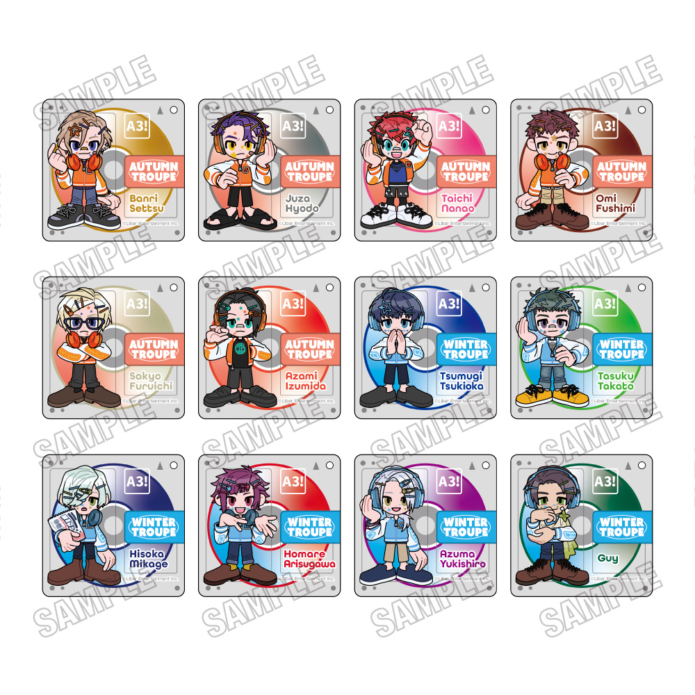 A3!_ミニキャラアクリルキーホルダーコレクションvol.2【コンプリートBOX／12個入り】