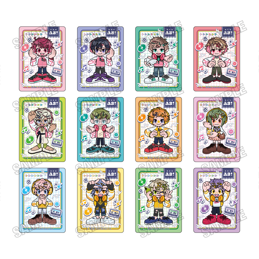 A3!_ミニキャラクリアカードコレクション vol.1【コンプリートBOX／12パック入り】