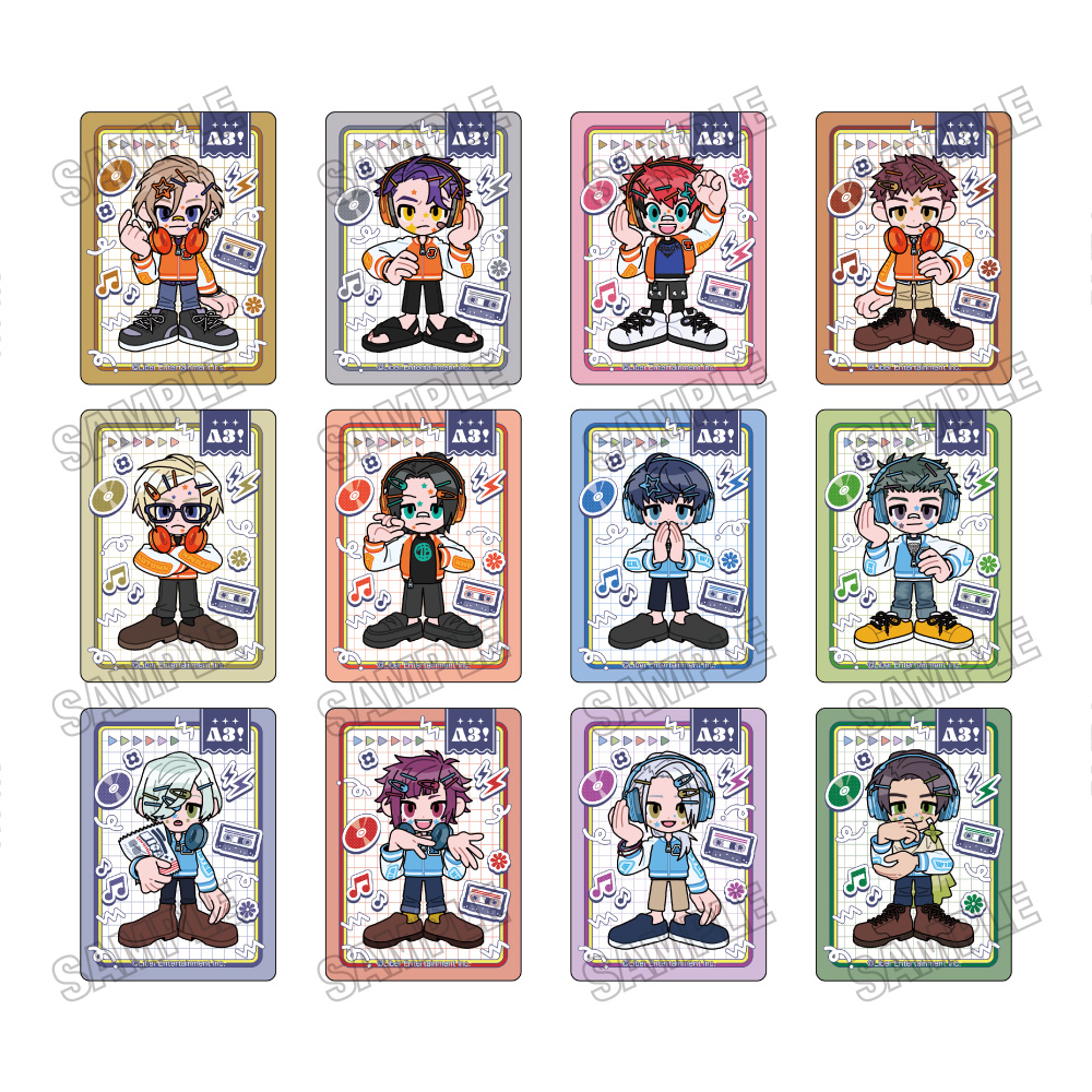 A3!_ミニキャラクリアカードコレクション vol.2【コンプリートBOX／12パック入り】