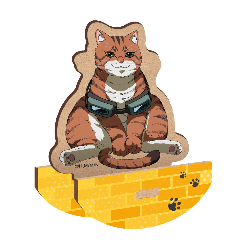 ニャイト・オブ・ザ・リビングキャット_木製ゆらゆらキャラスタンド　タニシ