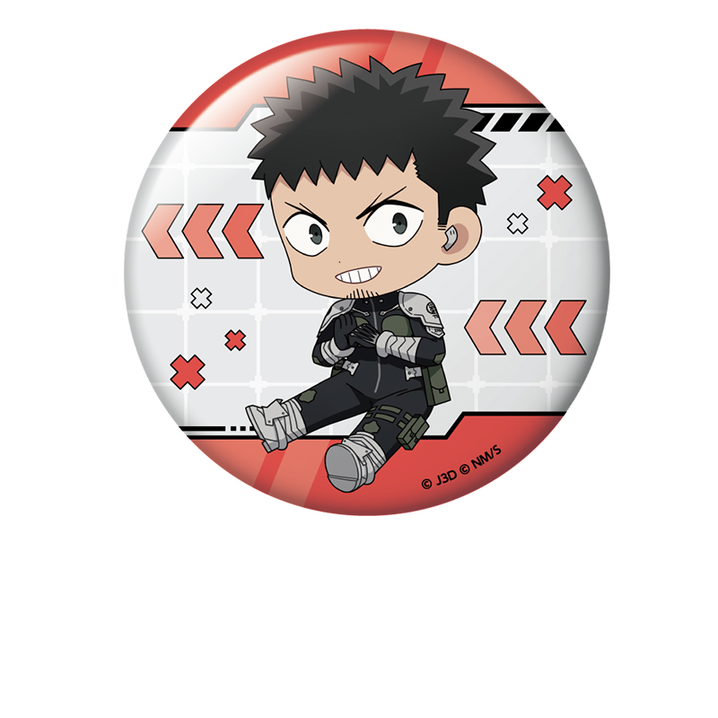 怪獣8号_ぺたん娘缶バッジ 日比野カフカ