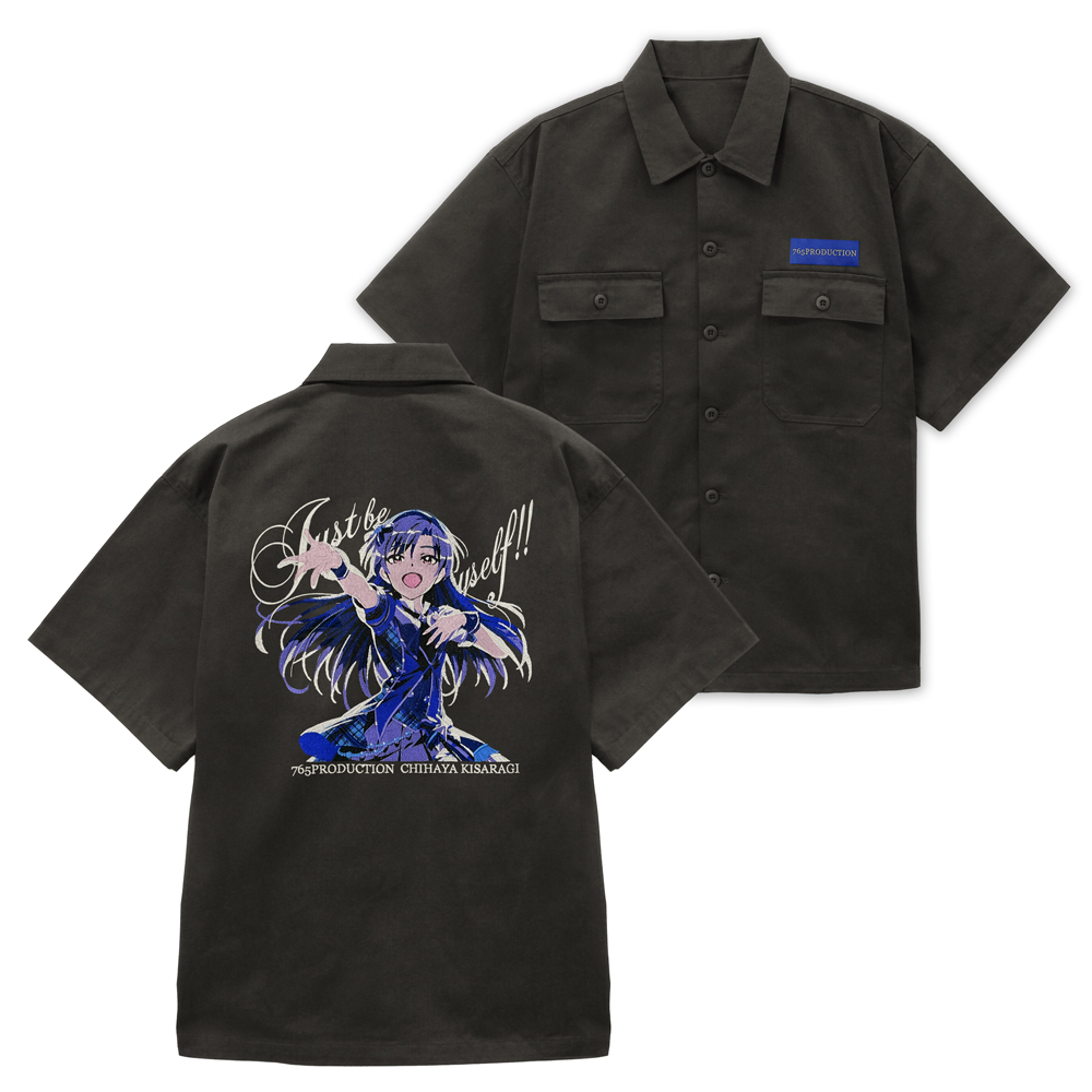 アイドルマスター_Lサイズ_如月千早 刺繍ワークシャツ 2026 MODEL/GRAY