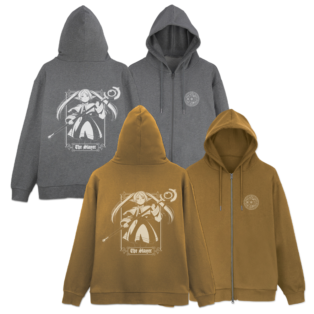 葬送のフリーレン_Mサイズ_フリーレン ジップパーカー Ver.2.0/MIX GRAY