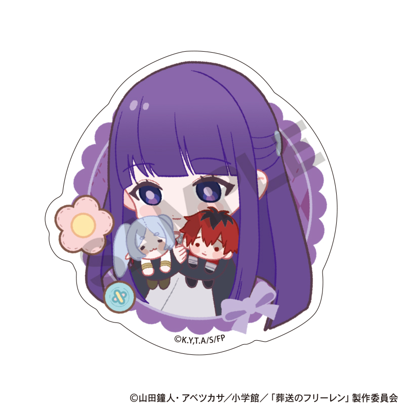 葬送のフリーレン_アクリルクリップ　フェルン　新パーティー　ぬいぐるみ抱っこ