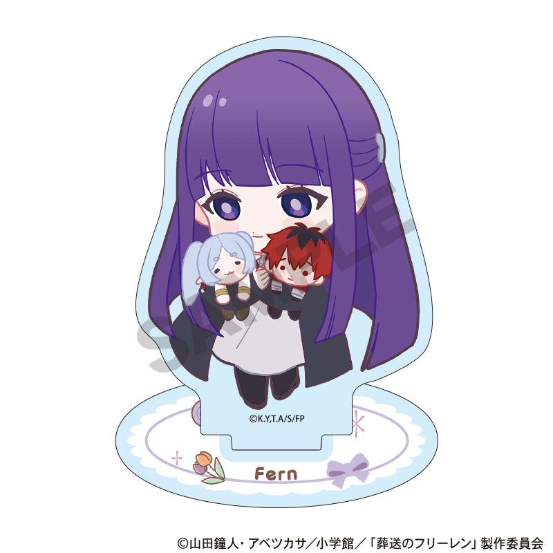 葬送のフリーレン_アクリルスタンド　フェルン　新パーティー　ぬいぐるみ抱っこ