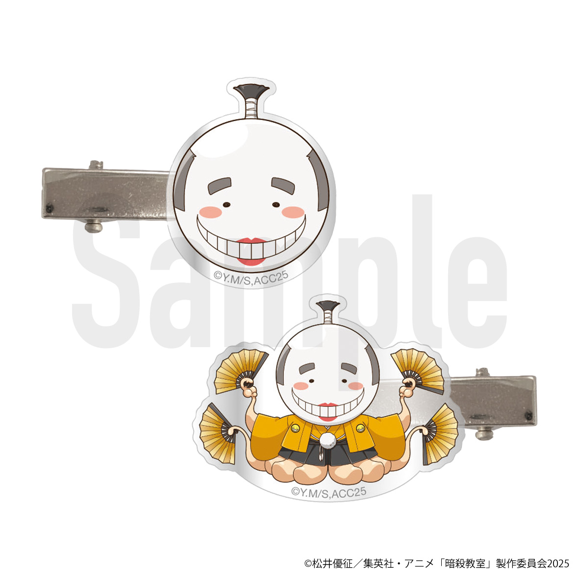 暗殺教室_殺せんせー　ヘアクリップ (ミニキャラVer.)