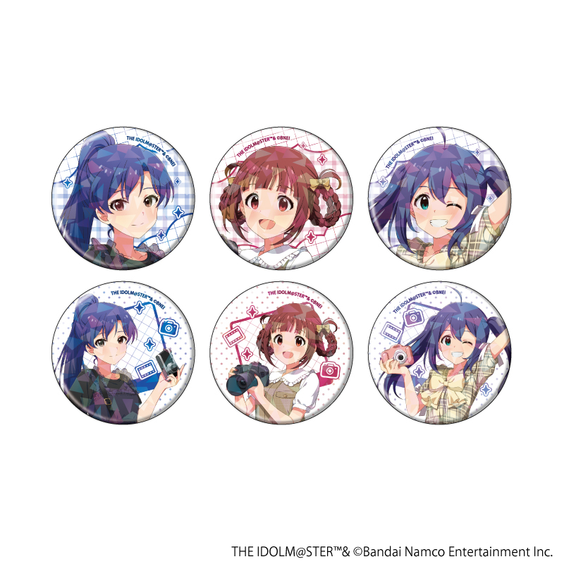 アイドルマスター ミリオンライブ！_(57mm)_ホログラム缶バッジ03/カメラver. コンプリートセット(全6種)(描き下ろしイラスト)【コンプリートセット/6個入り】