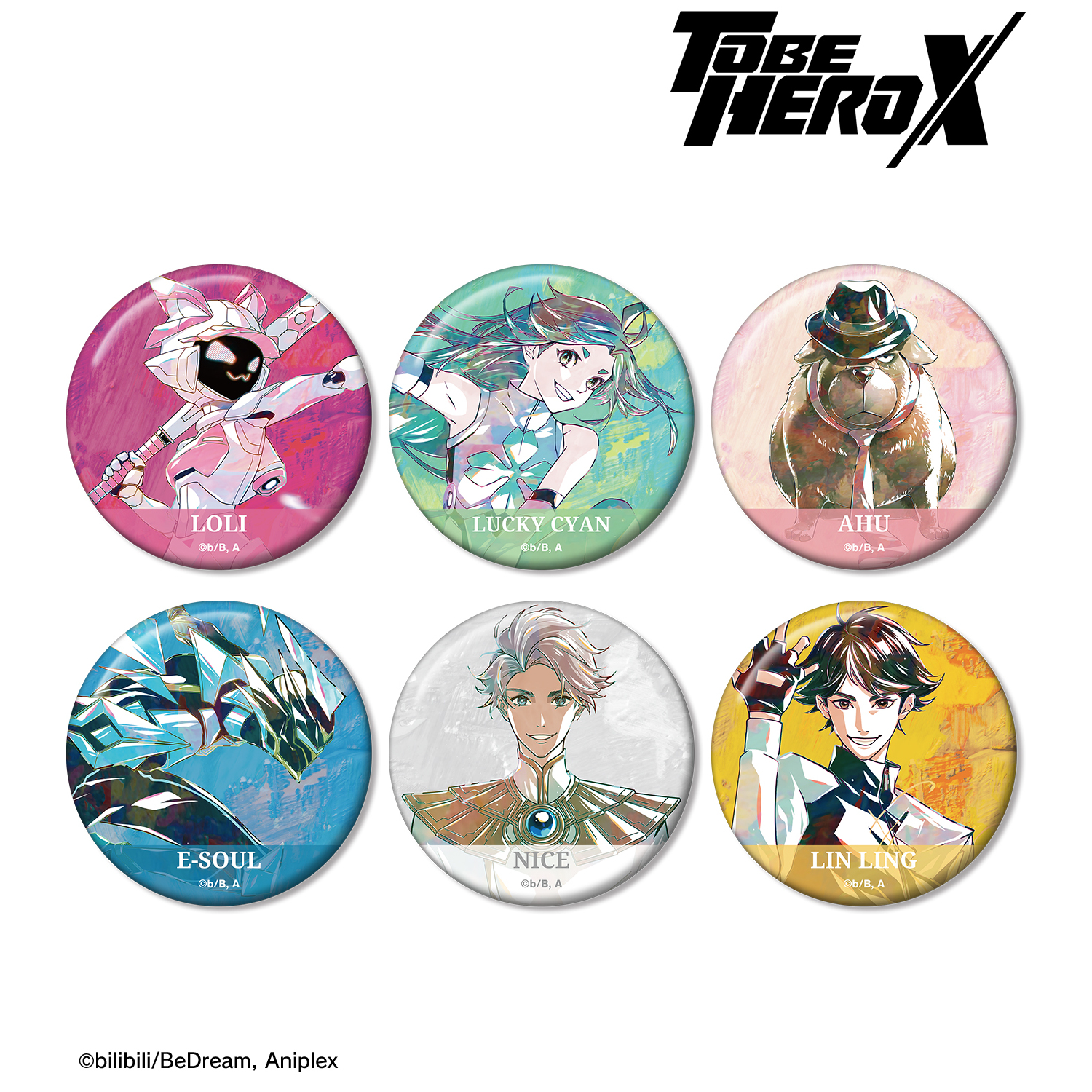 TO BE HERO X_Ani-Art 缶バッジ6個セット | j-hobby Collection