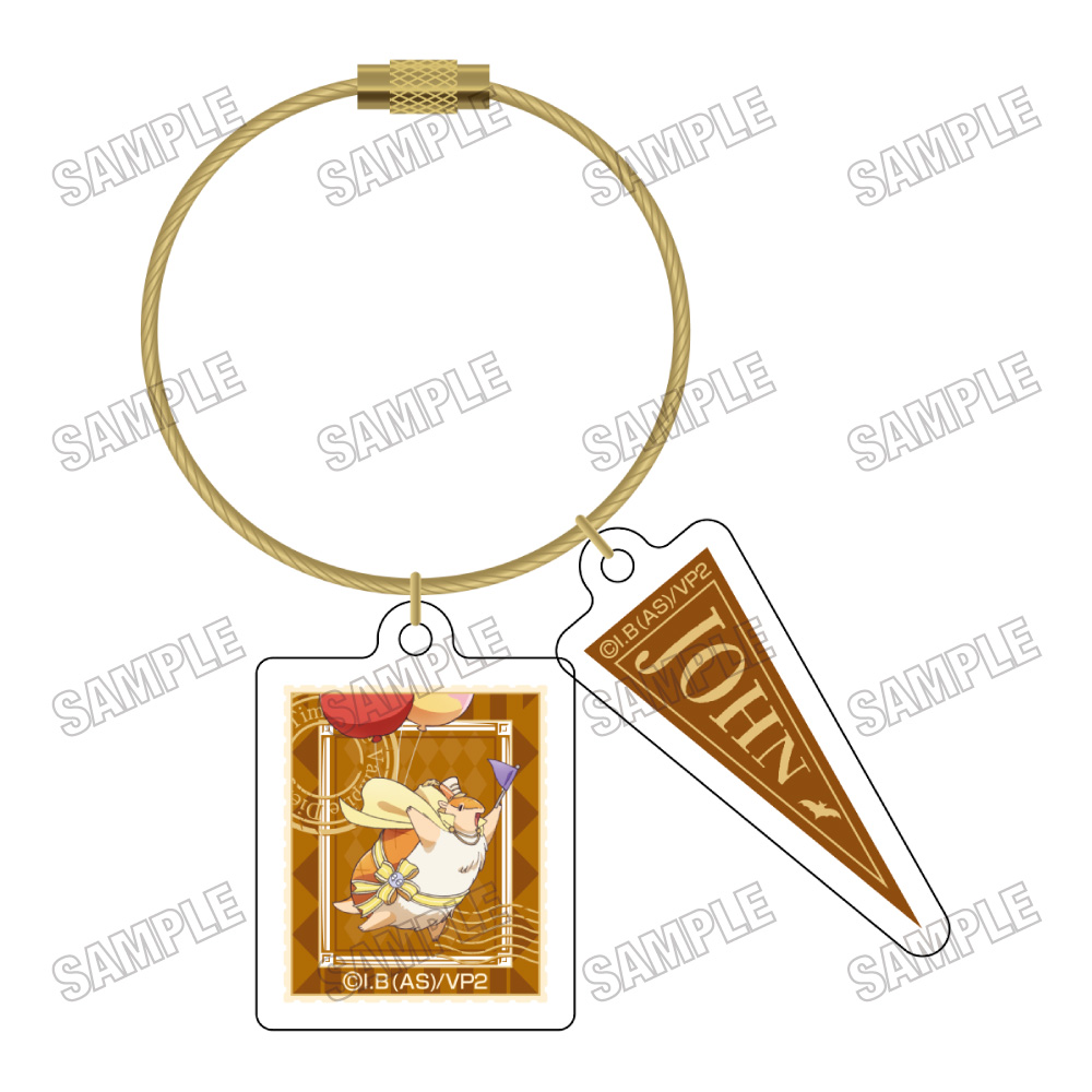 吸血鬼すぐ死ぬ2_描き下ろしワイヤーアクリルキーホルダー【観光パレードver.】3ジョン